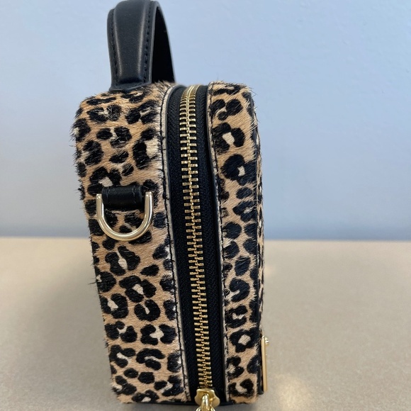 MICHAEL Michael Kors Estelle Leopard Print Calf Hair Satchel - NWT - Picture 3 of 7